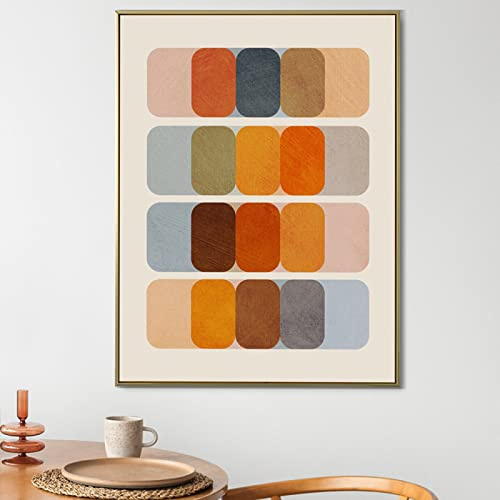 Bauhaus Ausstellungsplakat Mid Century Moderne Geometrische Kunst Popkultur Drucke Minimalistische Leinwandmalerei Wandkunst Bild Dekor 40X50Cm Kein Rahmen