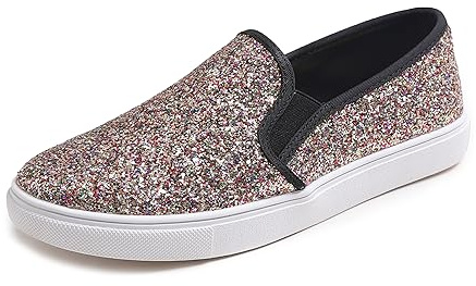 Feversole Women's Fashion Slip-On Sneaker Casual Flat Loafers,Sneakers Slip-on alla Moda per Mocassini Piatti Casual da Donna