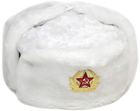 Bison USCHANKA RUSSLAND FELLMÜTZE WINTERMÜTZE SCHAPKA USHANKA CHAPKA FLIEGERMÜTZE PELZMÜTZE MIT STERN KOKARDE UDSSR