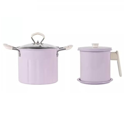 Multifunktionale Fritteuse, mit Ölkanne, Frittierkorb, Tempura-Fritteuse, Kann Frittiert oder Gekocht Werden, Kleine Pfanne Braten (Color : A)