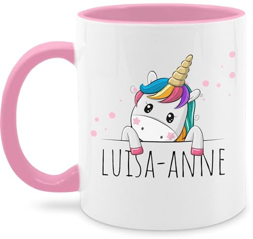 Tasse Tassen 325ml - Einhörner - Geschenk Einhorn Süß - 325 ml - Rosa - einhorntasse einhorntassen unicorn unicorno kaffeetasse personalisierte geschenke mädchen einhornbecher kinder unicorns