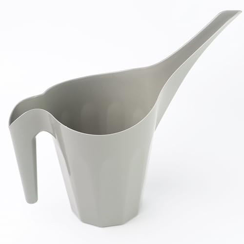 DIVCHI Small Watering Can With 1.25L Capacity Long Spout Indoor & Outdoor Water Jug Pot For House Plant Garden Flower (Grey)