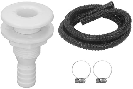 Kit per L'installazione della Pompa di Sentina Tubo Flessibile per Pompa di Sentina 3/4 Pollici 6,7 Piedi Kit Idraulico con Morsetti per Tubi e Montaggio dello Scafo