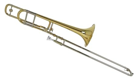 professionelle Posaune Posaune Bb/F Tenorposaune Mit Koffer Zubehör Korpus Aus Gelbmessing