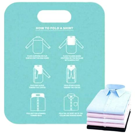 Planche pliante – Aide à plier le linge durable, planche pliante pour t-shirt | Organisateur de vêtements facile et rapide, outil de blanchisserie compact et léger, rangement parfait et soigné, pour u