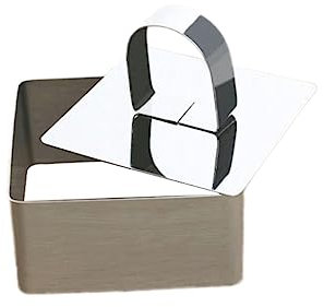 Cabilock Anillo Para Cocinar Pastel Aro Postres De Acero Inoxidable Molde Para Postres Con Elevador Decoración Para Pastelería 2unidades