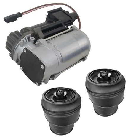 SQIFBA Sospensioni pneumatiche Auto Molla Pneumatica del Compressore della Sospensione dell'Aria 37206875177 per BMW X5 F15 per F85 X6 F16 2014-2019 37126795013 Ammortizzatore ad Aria