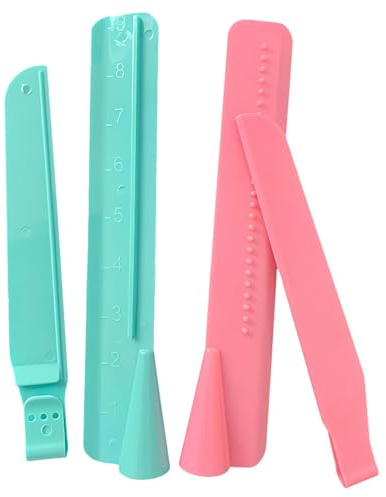 2 espátulas de pastel para aplicar glaseado a pasteles, herramientas de decoración ajustables para tartas, crema, plástico, espátula, fondant, espátula, rascador de tartas, raspador de tartas