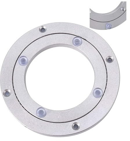 Vi bytte bord, Skivbord stor for matbord, Lazy Susan Heavy Duty aluminiummetalllager, 360 roterande vridbar(12 inches (300mm))