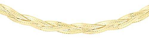 CARISSIMA Damen Zopfkette 9 Karat 375er Gelbgold 3fach Strang 43cm 1.15.9850