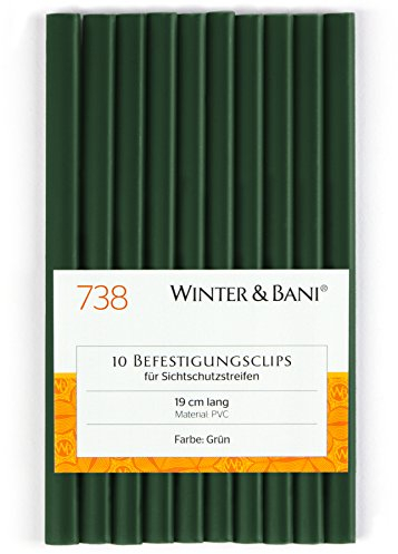 Winter & Bani Clip di Fissaggio Frangivista per Recinzione Giardino, Frangivista PVC Impermeabile da Esterno per la Privacy, Clip Canniccio da Esterno da Balcone, Terrazza, Cancello