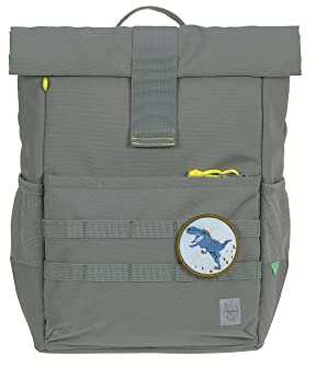 LÄSSIG Kinderrucksack mit Brustgurt Freizeitrucksack wasserabweisend, 12 Liter/Medium Rolltop Backpack green