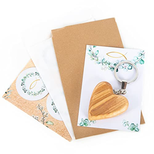 Logbuch-Verlag Herz-Deko Holz – Wohnaccessoire Ganzjahr | Wohnzimmer Tisch Fenster klassischer Hingucker Hochzeit Jahrestag