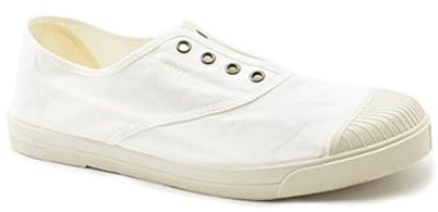 Natural World Eco - Zapatillas Hombre de algodón orgánico y Caucho - Color Blanco - 3102