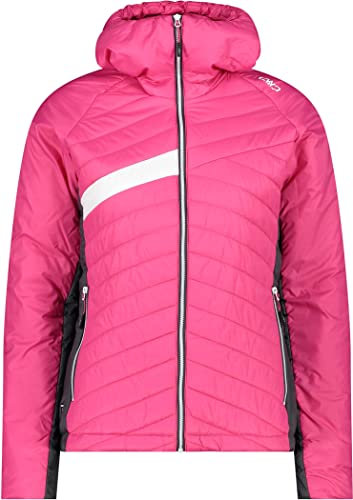 CMP Giacca con Cappuccio Fix, Fucsia, EU 38