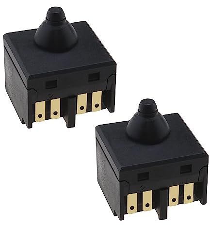 eMagTech 2 pezzi interruttore smerigliatrice angolare per smerigliatrice angolare da 100 mm 4 interruttore di alimentazione a pulsante accessori per utensili elettrici portatili