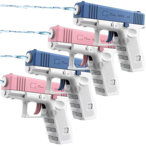 4 PACK Water Pistols Water Guns Toys for Kids Mini Squirt Toy for Summer Pool Party Bath Water Gun Water Pistol Bath Toy Kids Outdoor Beach Garden Swimming Beach Game