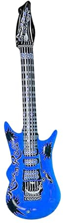 Aufblasbare Gitarre, aufblasbare Gitarren,Aufblasen von Gitarreninstrumenten - Aufblasbares Gitarrenspielzeug für Partys, Blow Rock Gitarre, Partydekorationen, Foto-Requisiten für Geburtstagsfeier, Ka
