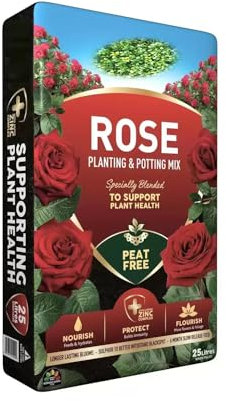 Indigo® Gardening Rose Planting & Potting Mix – Peat-Free 50L Bag For Stronger Roots & Vibrant Blooms