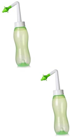 KOMBIUDA 2stücke Nasal Nasal Rinsing Nose Wash Bottle Für Erwachsene Und Junge Mädchen Nasenspülgerät Zur Täglichen Anwendung Gegen Und Schleim Grün