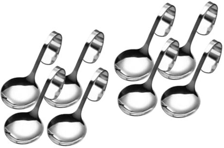 Cabilock 2 Juegos Cuchara De Cocina Cuchara De Ensalada De Caviar das Para Servir Aperitivo s De Sopa China Servidor De Aderezo De Ensalada s 4 Uds * 2