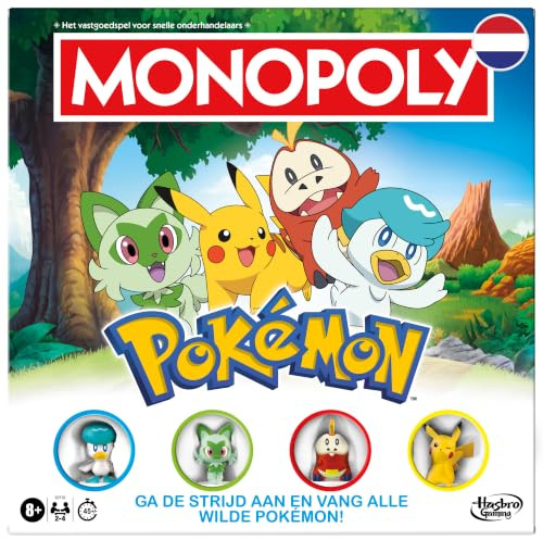 Hasbro Monopoly Pokémon Brettspiel - Pokémon Gesellschaftsspiel für Kinder