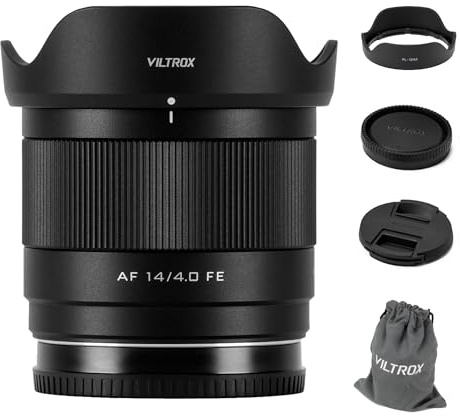 VILTROX 14mm F4.0 FE Prime Lens,Full Frame Wide Angle Auto Focus Lens for Sony Mirrorless Cameras a7 a7II a7III a7R a7RII a7RIII a7RIV a7S a7SII a9