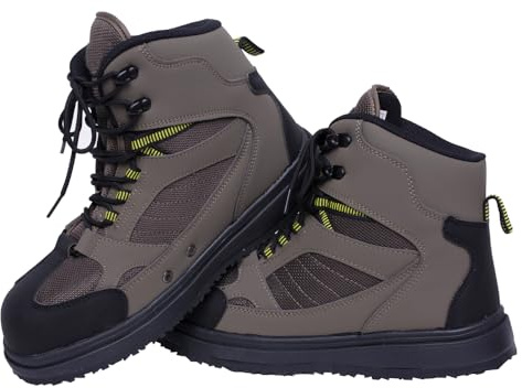 Raprance Men's Fishing Wading Boot Rubber Cleated Outsole for Fly Fishing，44