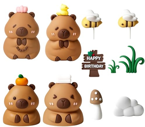 Cake Topper, Birthday Decorations, Cake Decorations, Reusable Party Supply Set for Themed Cakes and Festive Celebrations with Assorted Designs