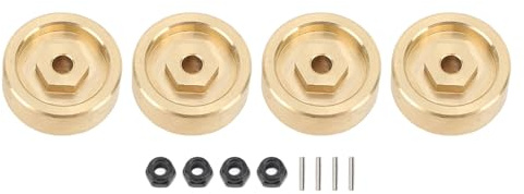 Bloc de contrepoids pour roues en laiton RC, adaptateur de contrepoids pour voitures RC pour HOBBYPLUS 1/18 4WD CP18P, poids de roue en laiton durables offrant une stabilité et des