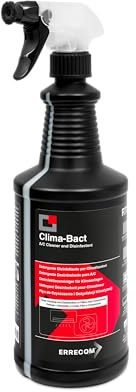 ERRECOM Clima-Bact Detergente Disinfettante per Climatizzatori, Biocida Registrato, Elimina Batteri, Virus, Disinfetta Filtri, Superfici,Biodegradabile,1L