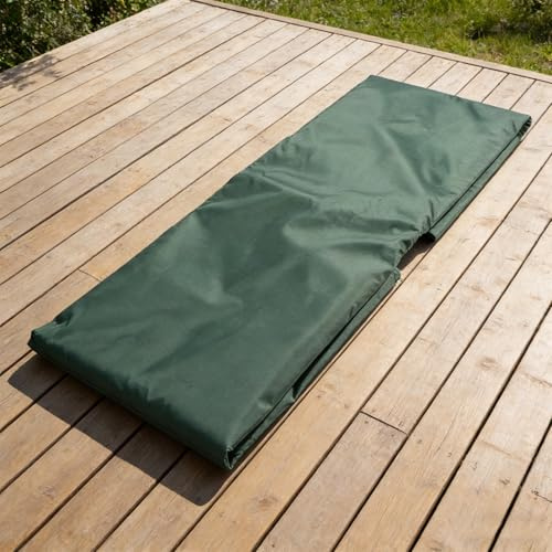Cubierta cuadrada para arenero para jardín, protector impermeable de tela Oxford, protector contra el polvo verde grande para exteriores, tapa de bandeja impermeable 180 x 180 x 20 cm