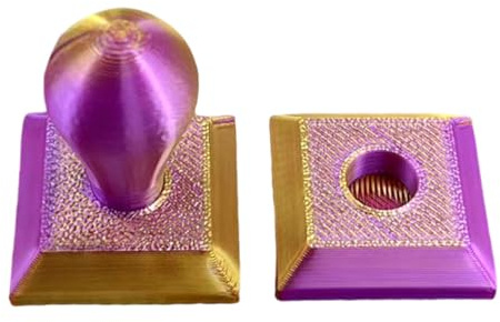 PoetryDraw Diamond Art Painting Embossing Roller 3D Printing Diamond Art Painting Seal Press Diamond Art Painting Roller Tool Set for Multi-Color Square & Circular Drills (Purple Gold Gradient)