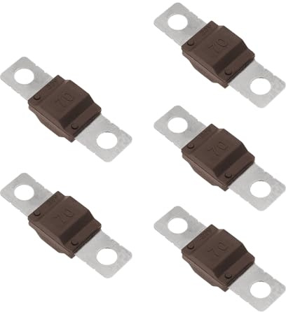 5Pcs Flat Fuses Strips Copper Car Circuit Protections Fuses with Installation for Multiple Vehicle Models Car Battery