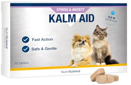 ProDen PlaqueOff NutriScience KalmAid tabletter, 30-pack, för hundar och katter, lugnande tillskott