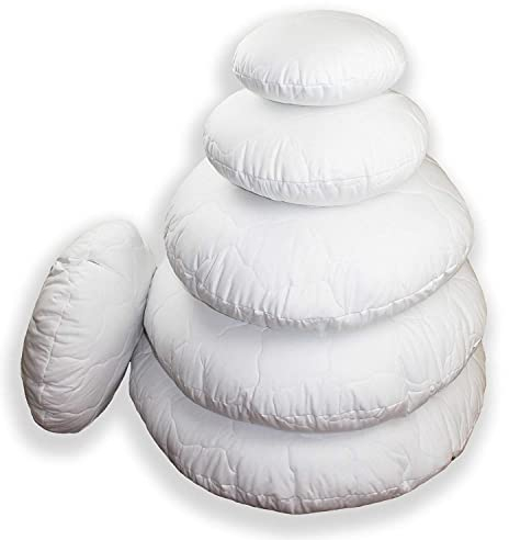 Merino BETTEN Premium Kissen rund 60cm – Weiches rundes Kopfkissen für erholsamen Schlaf – Bequemes Pillow als Bett & Couch-Kissen verwendbar – Rundkissen mit Kissenfüllung – Made in Germany