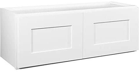 Design House Brookings Shaker Wall Kitchen Cabinet, White, Wood, Assembled, 12 in
