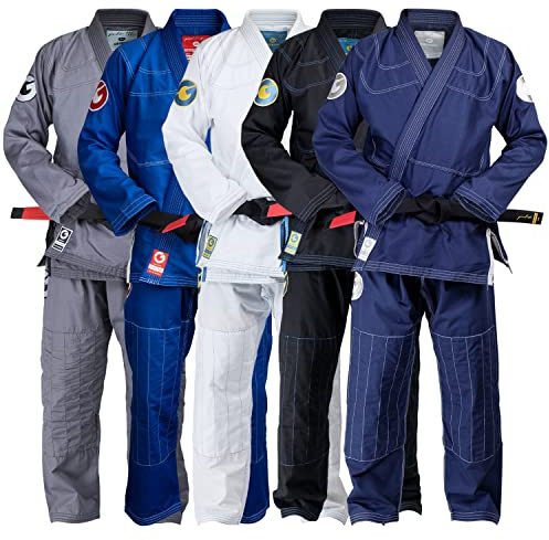 Gold BJJ Jiu Jitsu Gi – Ultraleichtes Herren-Aeroweave – sanforisierte brasilianische Jiu Jitsu-Uniform für Herren