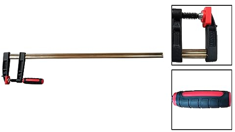 2x Leimzwingen Schraubzwingen Klemmzwingen 1000x120mm Rutschsicherung