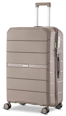 Skycases Urban Adventurer Handgepäck 44L – Champagner – Hartschalenkoffer mit 4 Rollen & Zahlenschloss
