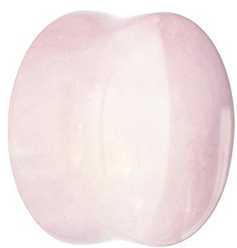Treuheld® | Rosenquarz Stein Ohr Plug | Pink/Rosa | 11 Größen
