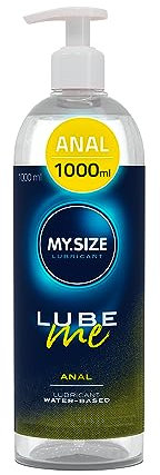 MY.SIZE Lube Me Premium Gleitgel Anal 1000 ml I Gleitmittel extra viskos I Lubricant Gel für Toys & Latexkondome geeignet I water based