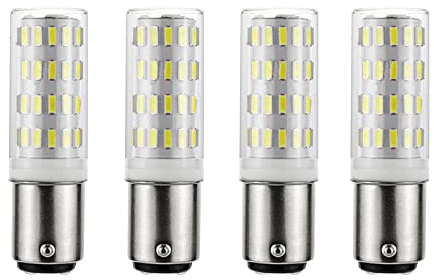 ShuoHui B15 B15D 12V-24V Lampe Glühlampe, B15d Bajonett-Doppelkontakt, 5W Kaltweiß 6000K 40W Äquivalent, Für Beleuchtung von Niederspannungsgeräten (2)