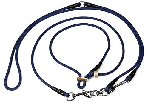 Mystique Hunting Profi Umhängeleine 6mm mit Zugbegrenzung M 295cm blau