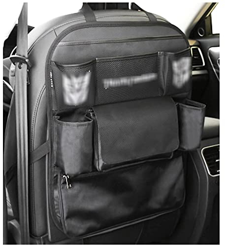 Auto-Rücksitz-Aufbewahrungs-Organizer, Auto-Zubehör-Aufbewahrungstasche mit Mehreren Taschen für Flasche, Snacks und Tablet, universelle Rücksitz-Tasche für SUV, LKW, Autos (Größe: B) (B)