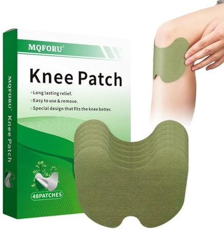 Chaies Wellness-Patches für Knie,Kräuter-Wärmepflaster 48 Stück | Wermut-Kniepflaster für Knie, Rücken, Nacken, Schulter, langanhaltende Linderung von Muskel- und Gelenkschmerzen, Knie-Heizkissen