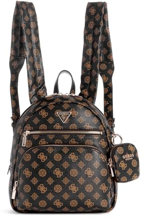 GUESS Power Play Tech Backpack Mocha Logo