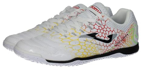 Joma Maxima 2442 IN MAXW2442IN, Men Indoor Football Trainers, White, 41 EU