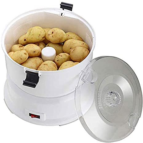 dsfgybj Electric Potato Peeler with Rapid Rotating Peeling and Salad Dehydrator for Fruits and Vegetables - Kitchen Essential for Easy Meal Prep