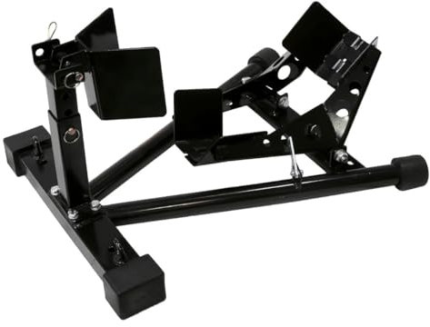 SEFIS C30 - Cavalletto anteriore per moto, per pneumatici anteriori da 16 a 21, supporto per moto, montaggio a terra, morsetto ruota, supporto per montaggio a terra